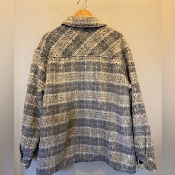 Oak & Fort NWOT Faux Fur Button Down Fully lined coat L/G - Picture 2 of 8